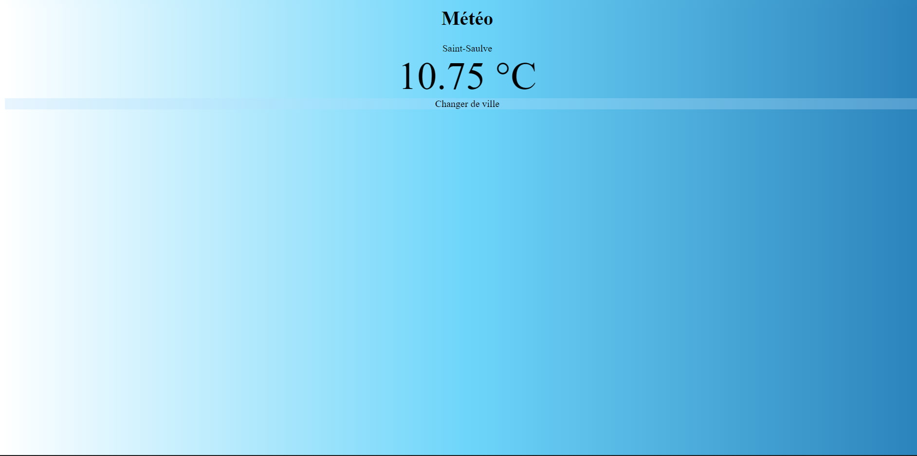 projet météo